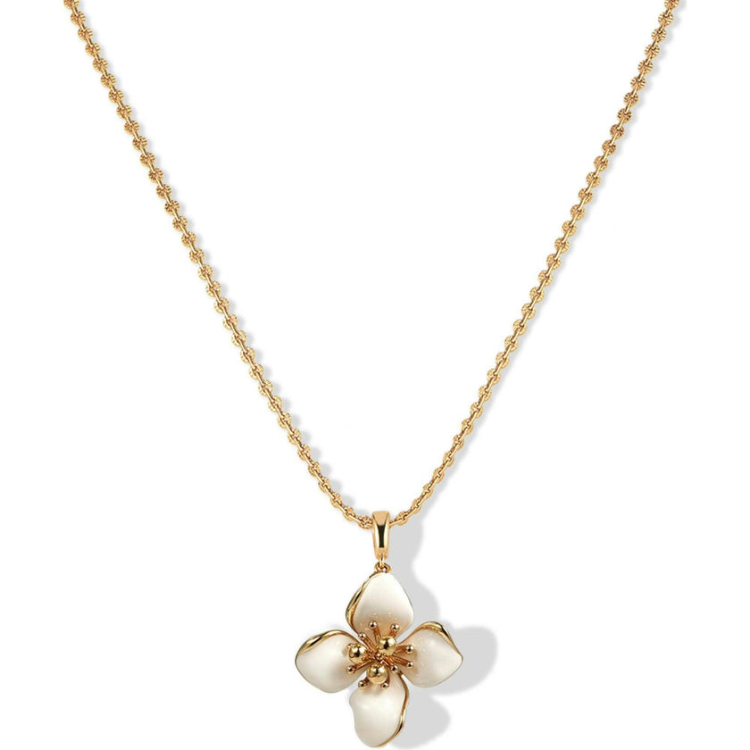 Iris Blossom Pendant Neckalce