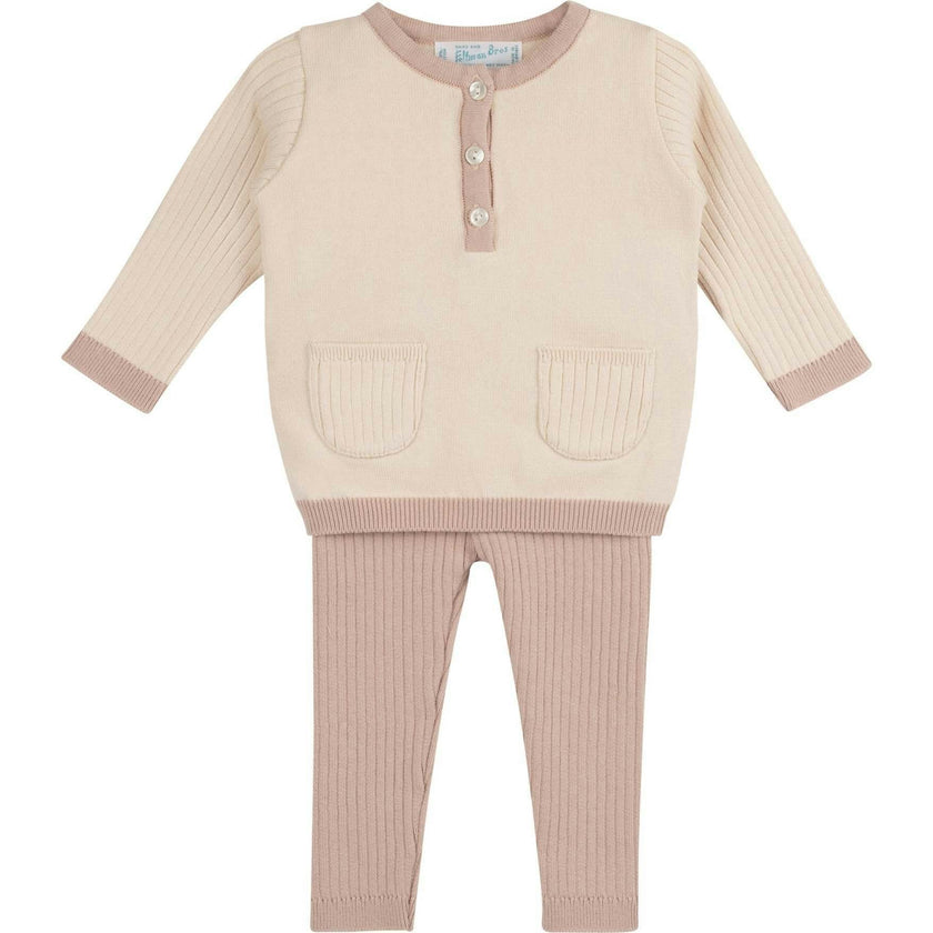 Henley Knit Set Mauve
