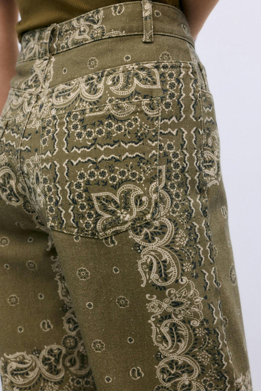 Waterlily Woman Pant Bandana Woman Print