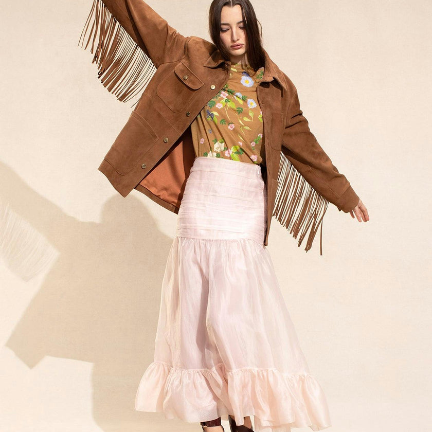 Westward Fringe Suede Jacket