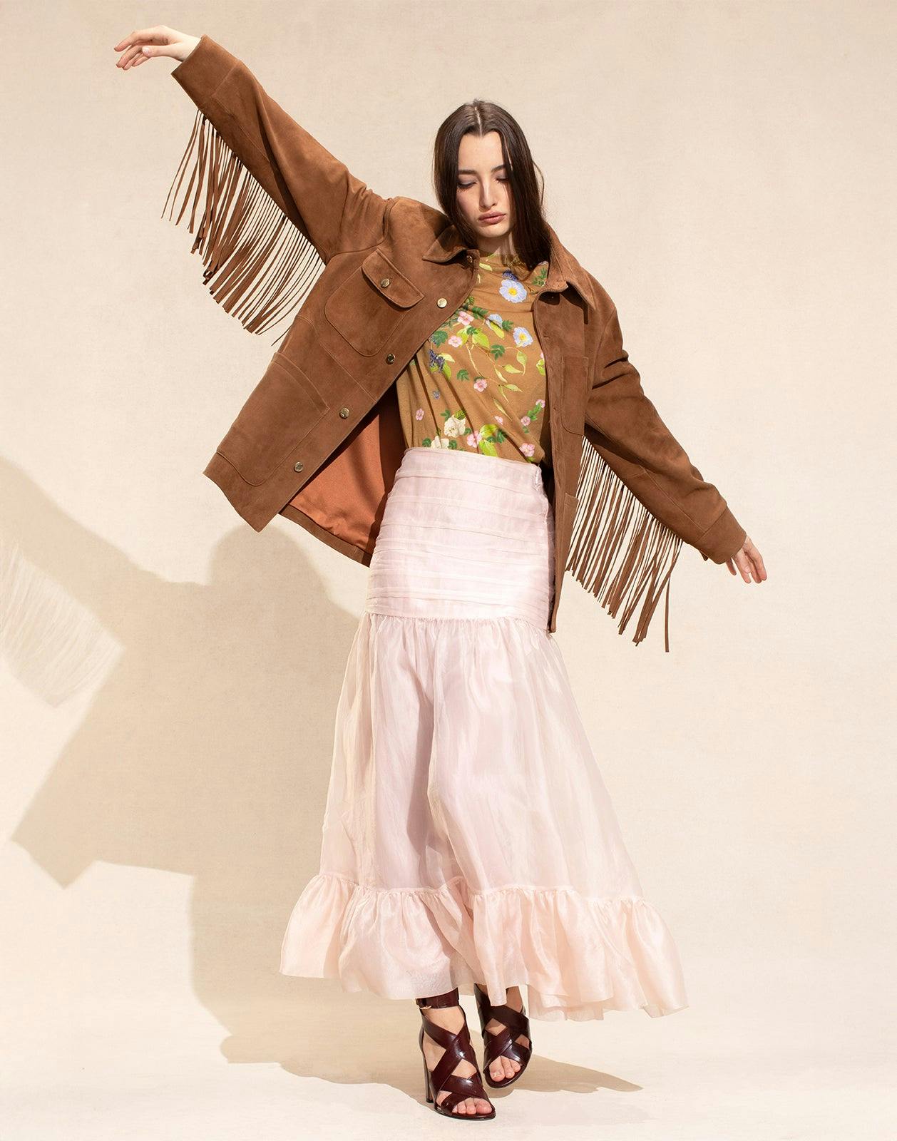 Westward Fringe Suede Jacket