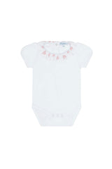 Pink Heart Print Onesie Set