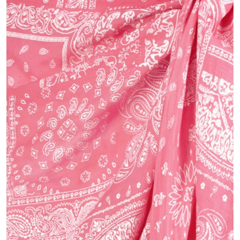 Cotton Saline Pareo Pink Bandana, Pink Bandana