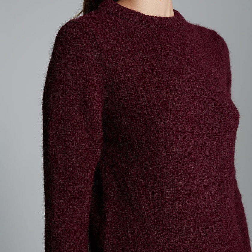 AVA SWEATER | MERLOT
