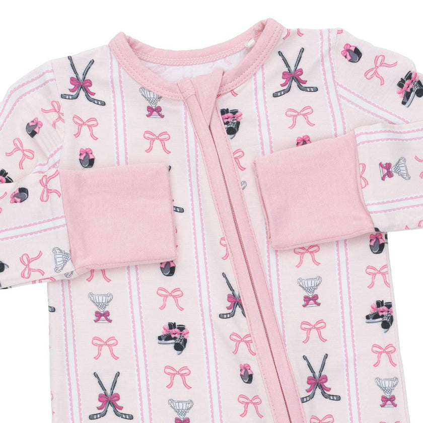 Megan's Bowtiful Hockey Stripe - Convertible Romper