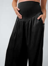 Flowy Wide Leg Woven Maternity Pant