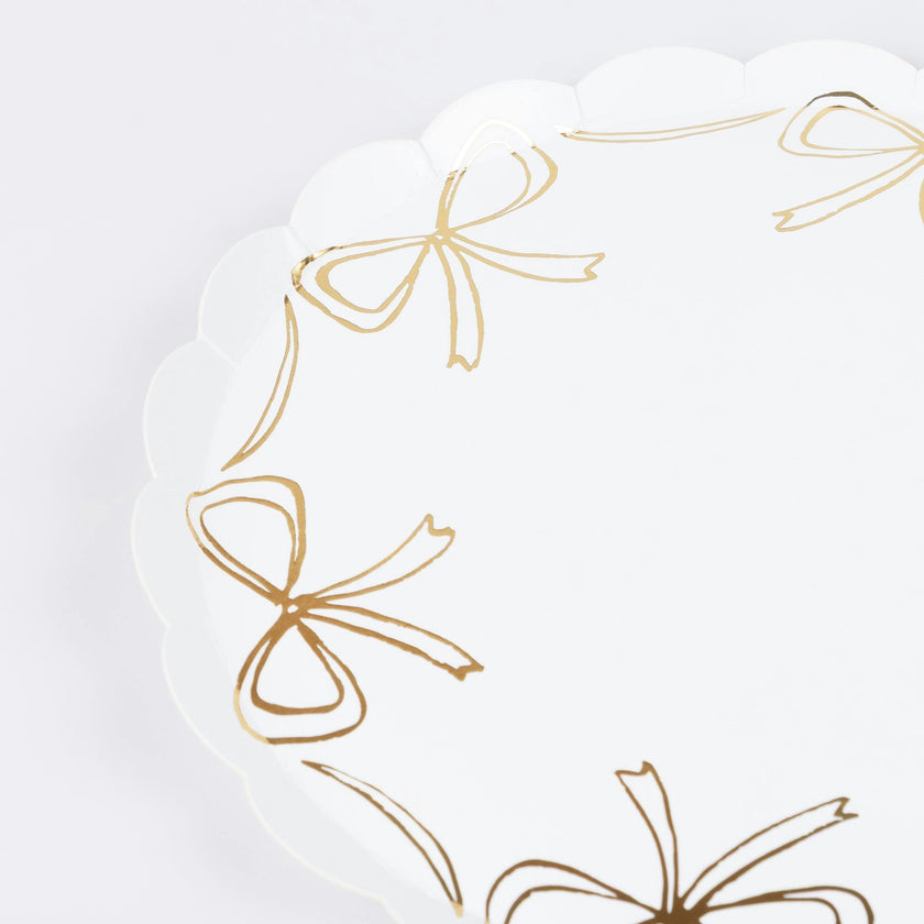 Gold Bow Side Plates