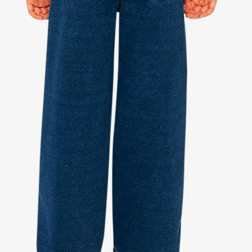 Jeggings with Lurex Navy Blue Denim