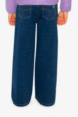 Jeggings with Lurex Navy Blue Denim