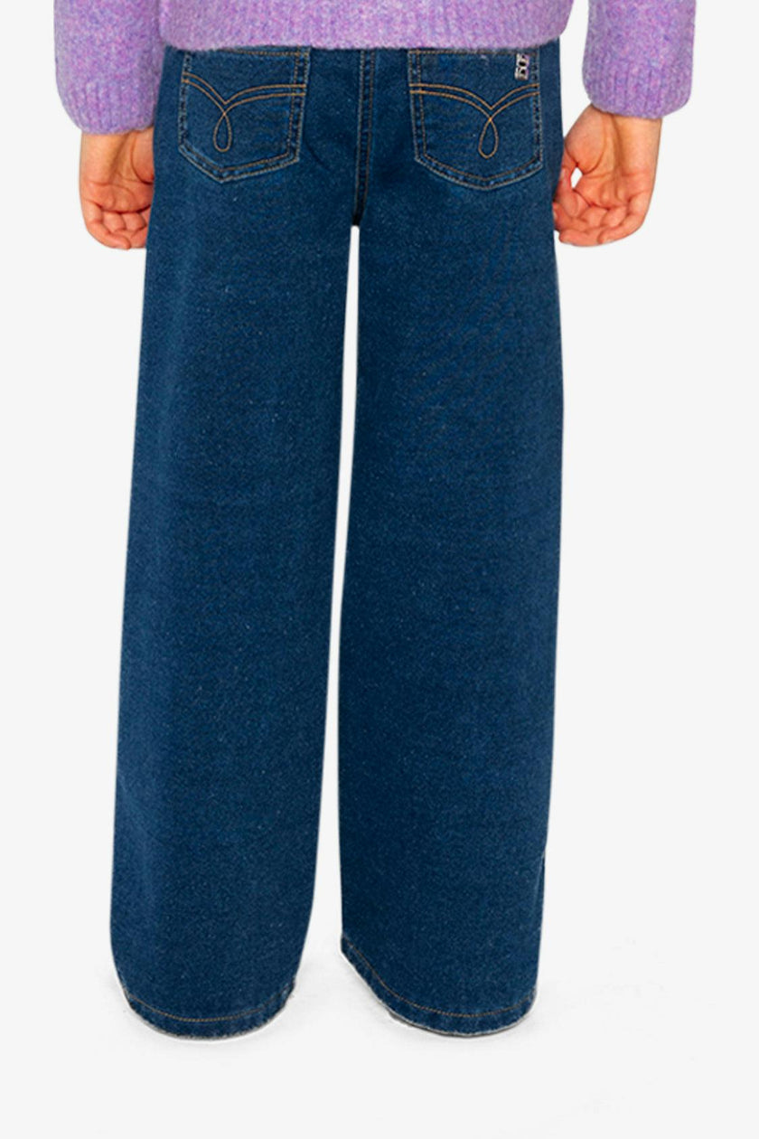 Jeggings with Lurex Navy Blue Denim