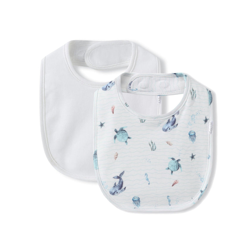Magnetic Bib 2-Pack - Le Bleu