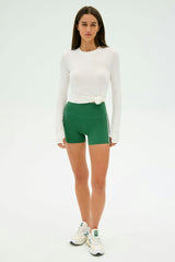 Louise Rib Long Sleeve - White