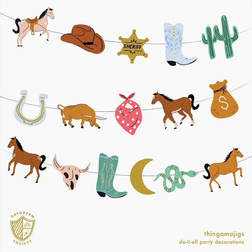 Wild West Cowboy Party Garland