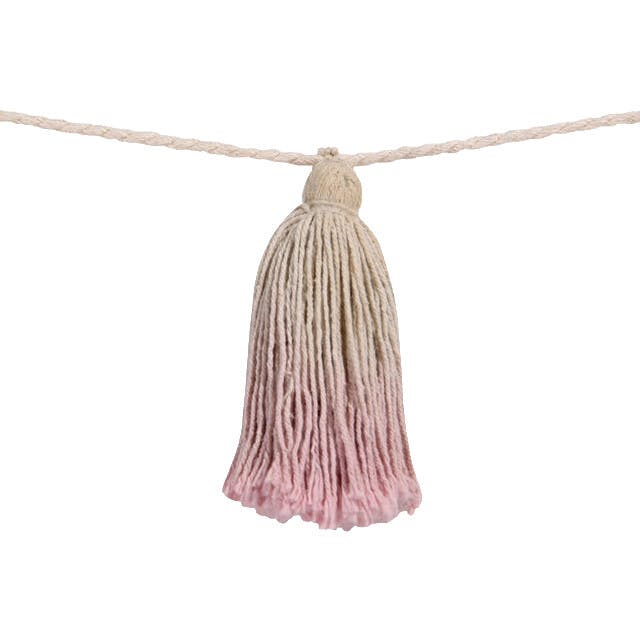 Tie-Dye Tassel Garland