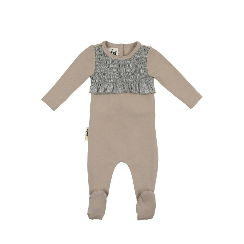 Sparkle Smocked Footie