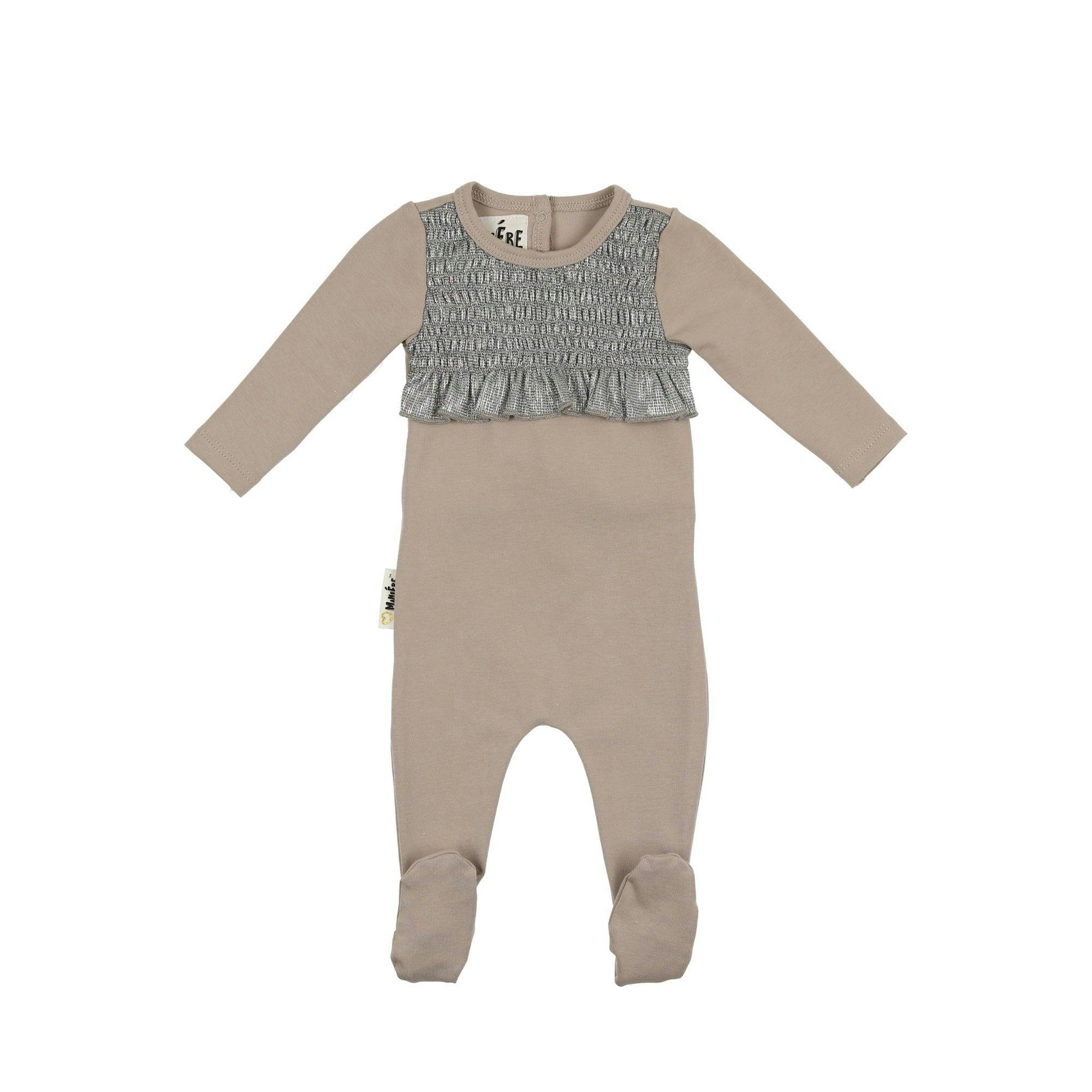 Sparkle Smocked Footie