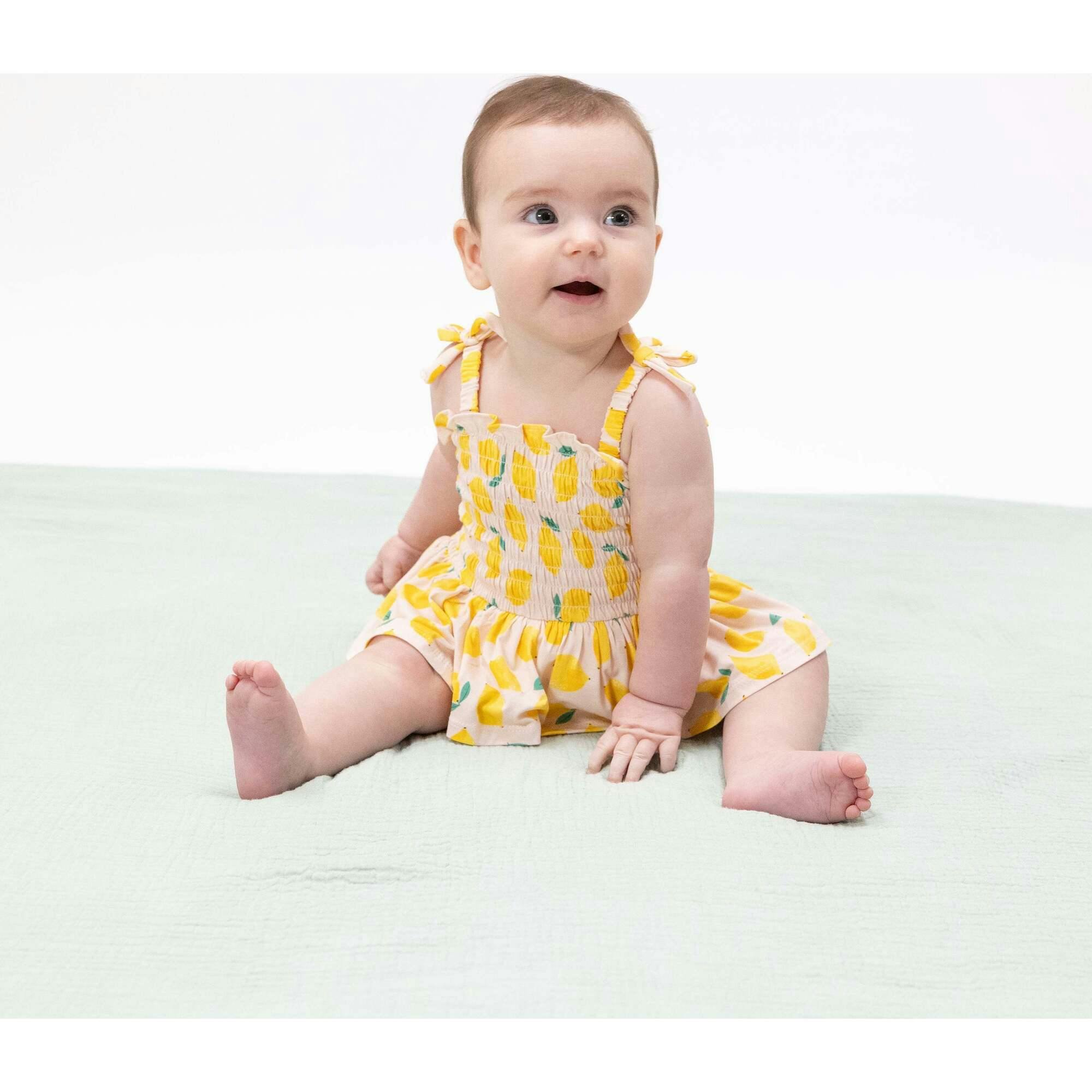 Sunny Lemons - Smocked Bubble with Skirt