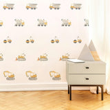 Construction Trucks • Peel-and-Stick Wall Decals