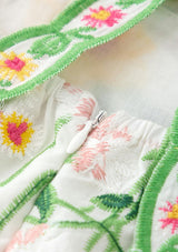 Kaylee Cotton Embroidered Maxi Dress