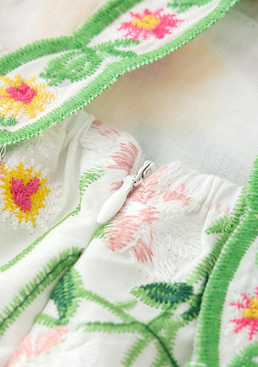 Kaylee Cotton Embroidered Maxi Dress