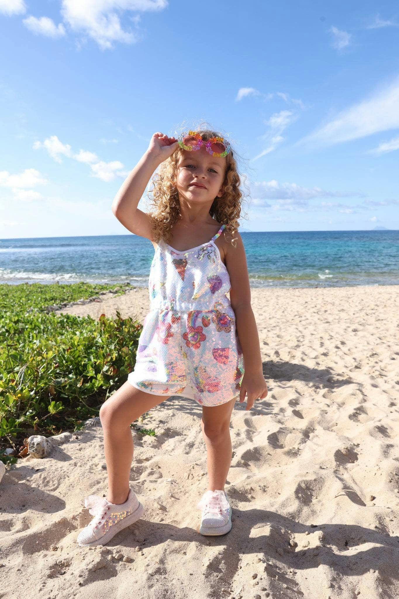 Summertime Fun Sequin Romper