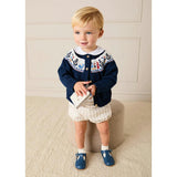 Nautical Fair Isle Cardigan in Navy (6mths-6yrs)
