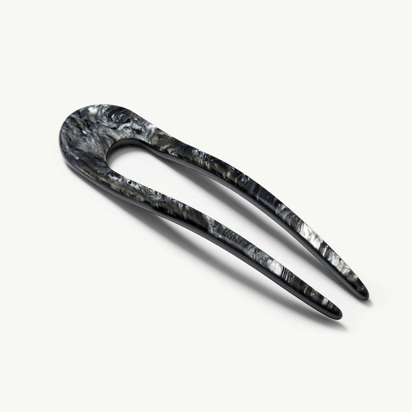 French Hair Pin in Obsidian