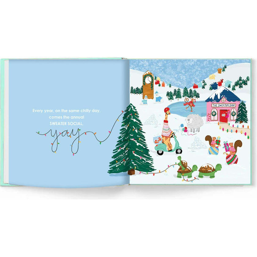 Packed Party The Sweater Social Holiday Children's Book - Secular Christmas Hardcover Book, 10.25x10.25 Inch, 28 Pages, Perfect for Classroom and Gifting