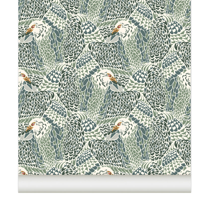 Papier peint Eagle Eye Chéri coloris Fumé