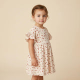 Organic Dolman Sleeve Dress - Cherry