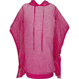 Reagan Textured Airy Fit Cover-Up Poncho, Pink