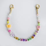 Unstoppable Clip On 10" Beaded Word Bag Chain
