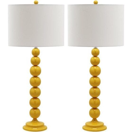 Set of 2 Jenna Stacked Ball Lamps