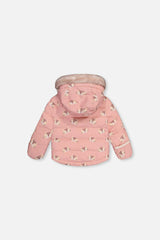 Baby Two Piece Snowsuit Rose Leopard Print