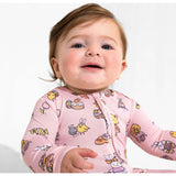 Easter Pink Bamboo Convertible Footie