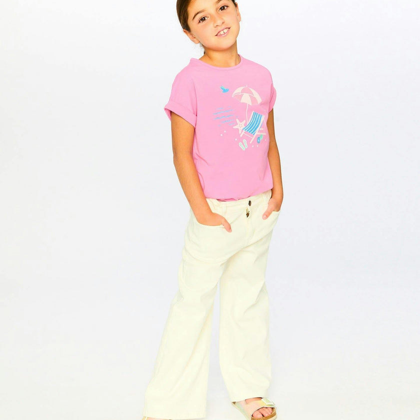 Organic Cotton Jersey T-Shirt Pink