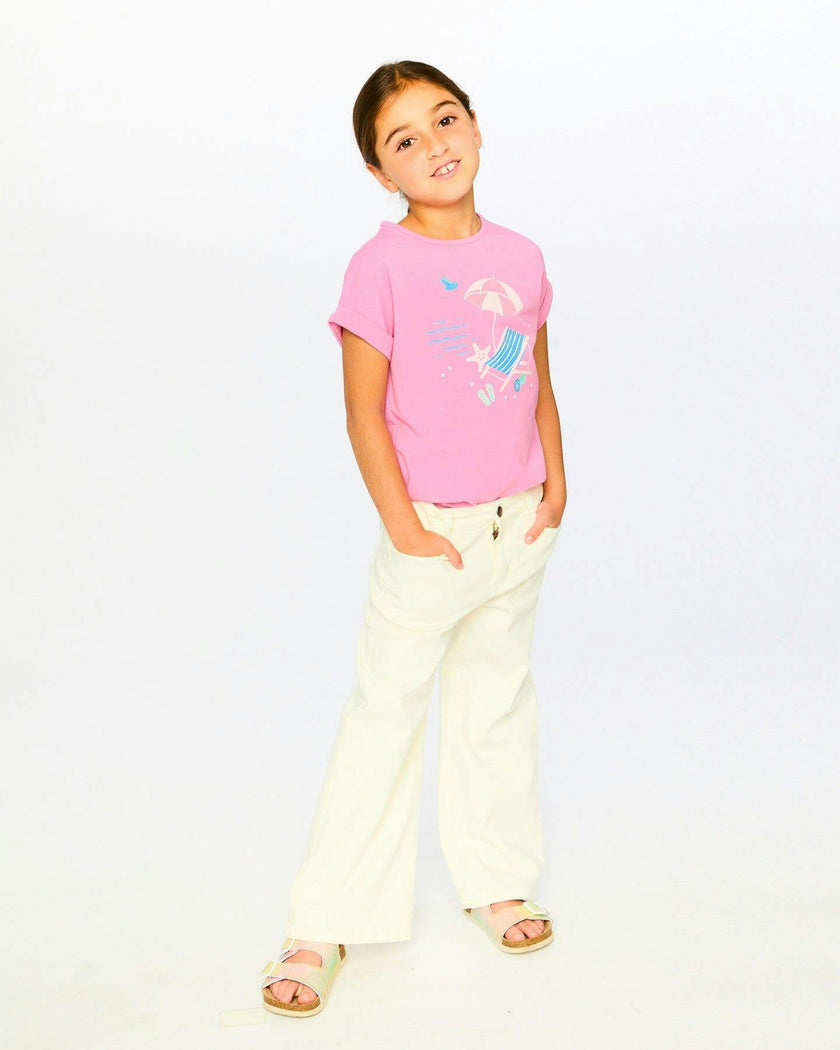 Organic Cotton Jersey T-Shirt Pink