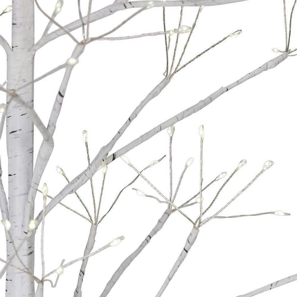 3-Foot White Birch Tree with Warm White LED 8 Function Lights