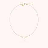 Initial Necklace, 14k Yellow Gold Filled