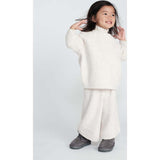 Baby Fuzzy Ribbed Neck Sweater