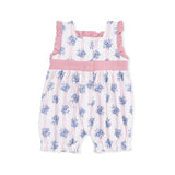 Stripe Dot Roses - Bow Playsuit