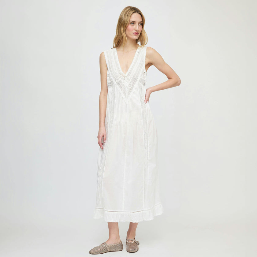 The Lorelai Nightgown - Ivory Washed Voile