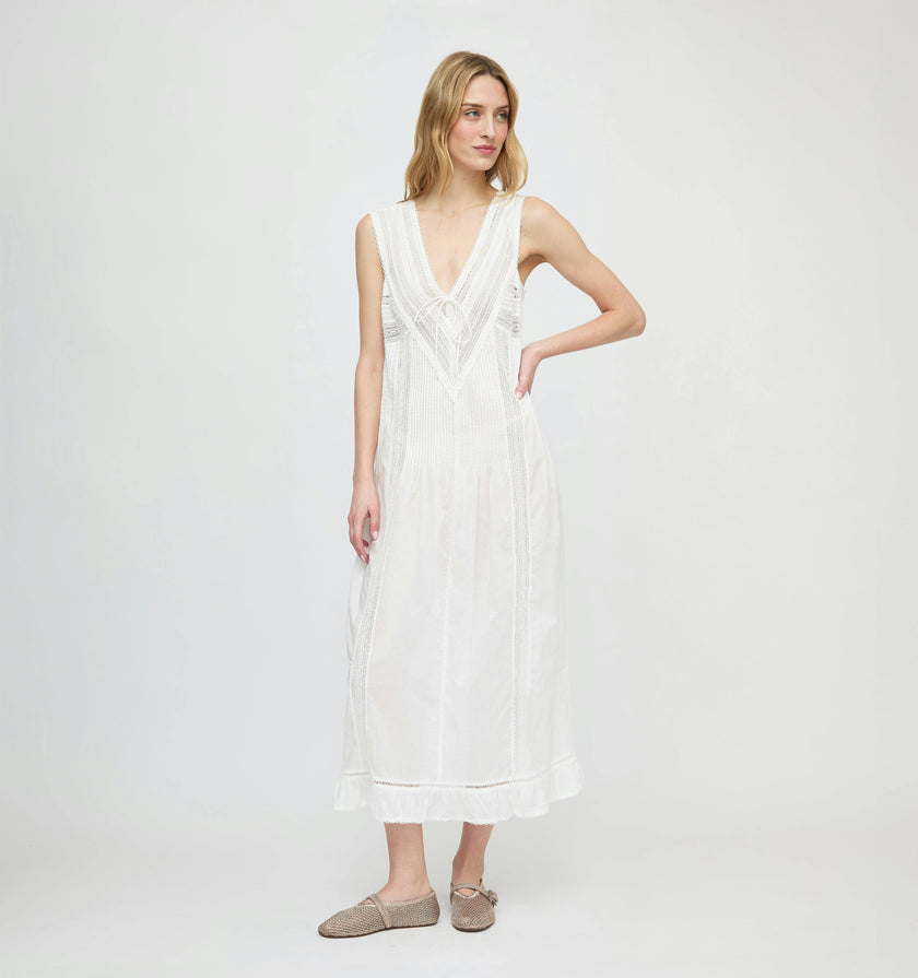 The Lorelai Nightgown - Ivory Washed Voile