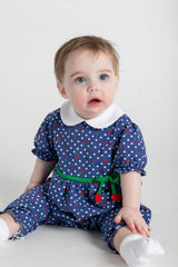 Polka Dot Cherry Printed Knit Longall