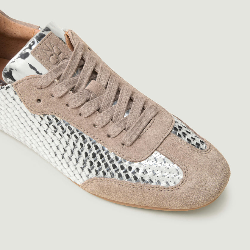 Milan Sneaker Metallic | Silver