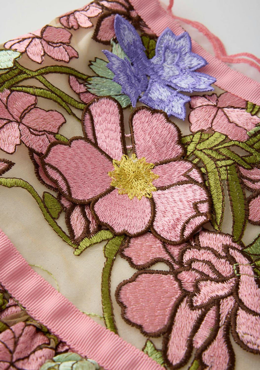 Bonnie Embroidered Mini Skirt