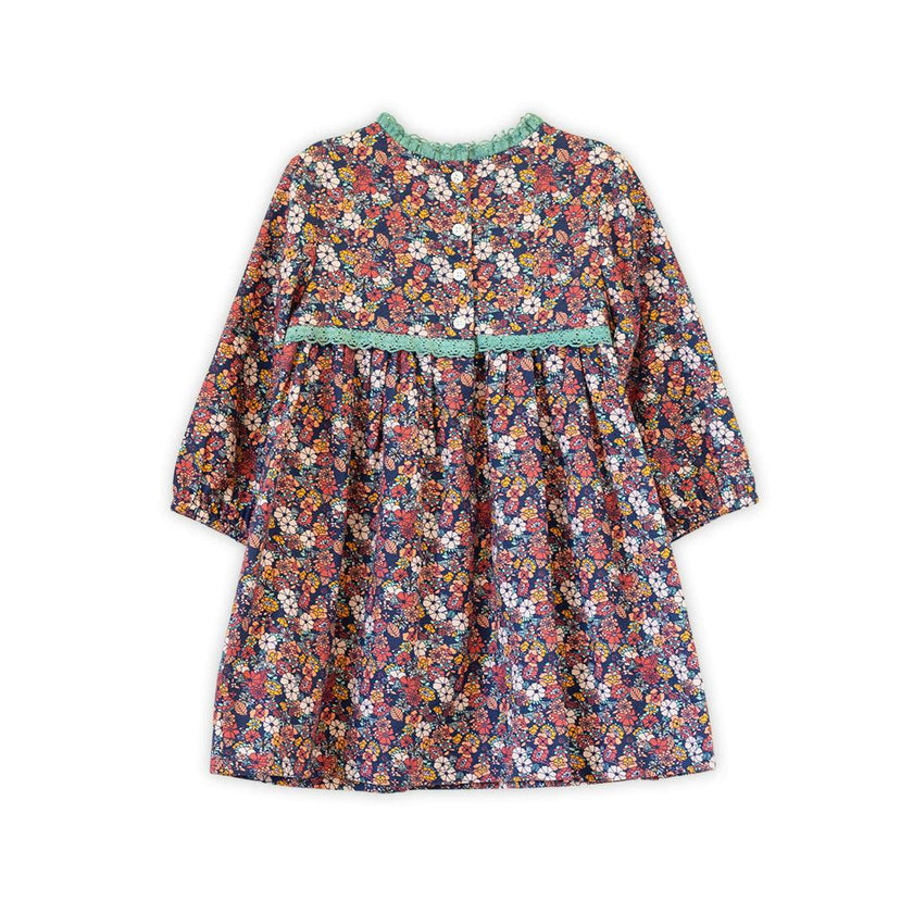 Toddler Priya Dress with Lace Trim | Garden Confetti