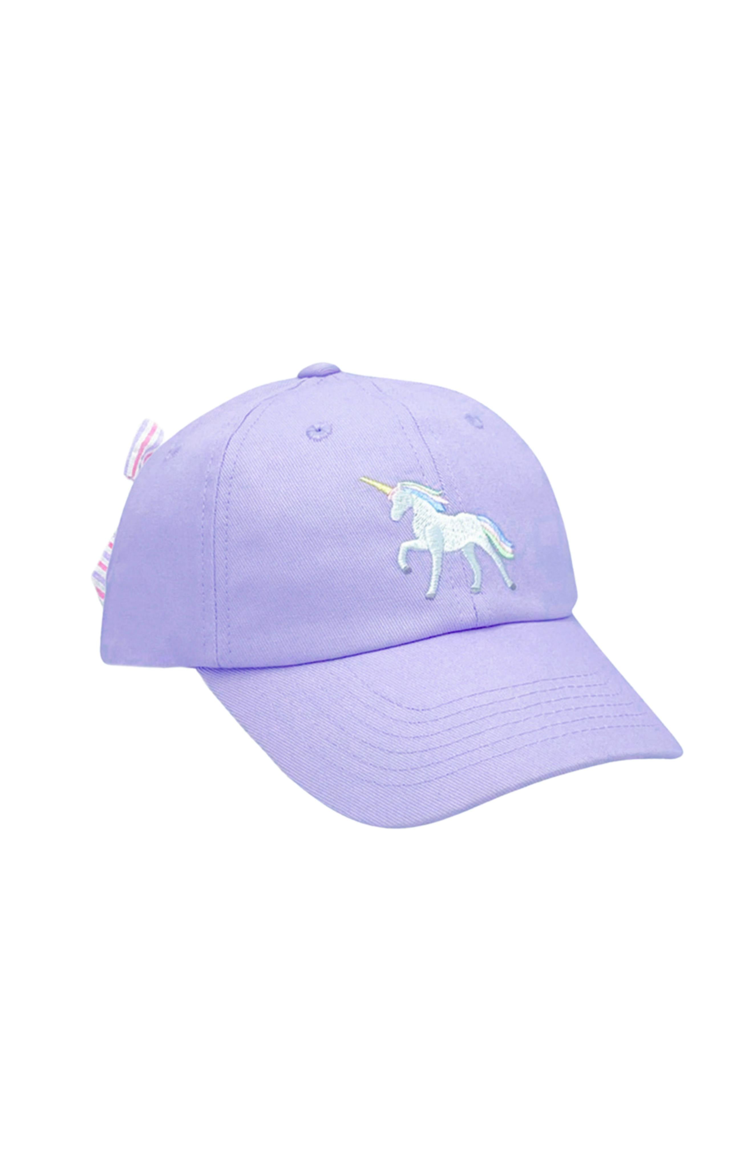 Rainbow Unicorn Bow Baseball Hat
