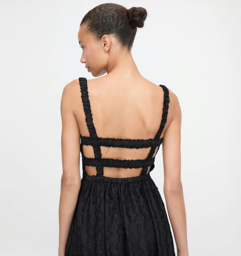 The Anita Nap Dress - Black Fil Coupé