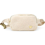Fuzzy Belt Bag with Heart for Kids
